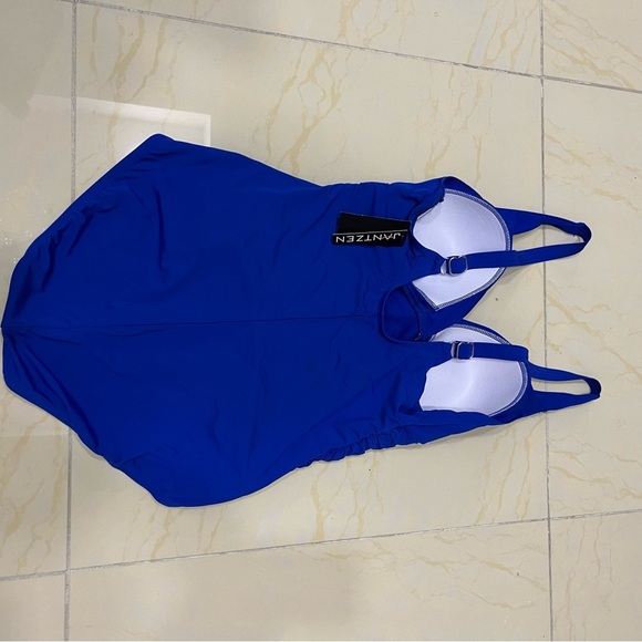 New Jantsen women Blue swimwear size 16 - Picture 3 of 7